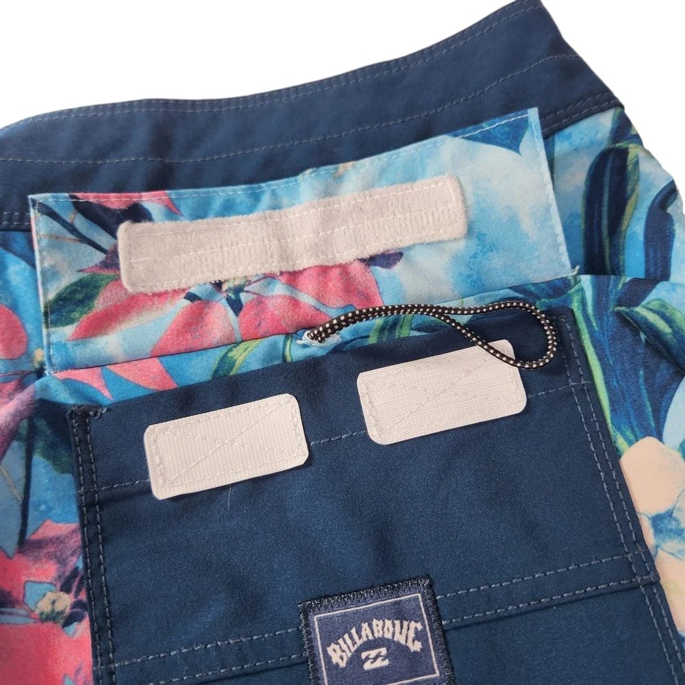 Billabong Recycler Sundays Pro Board Shorts Size 32 Tropical Floral Surf Swim